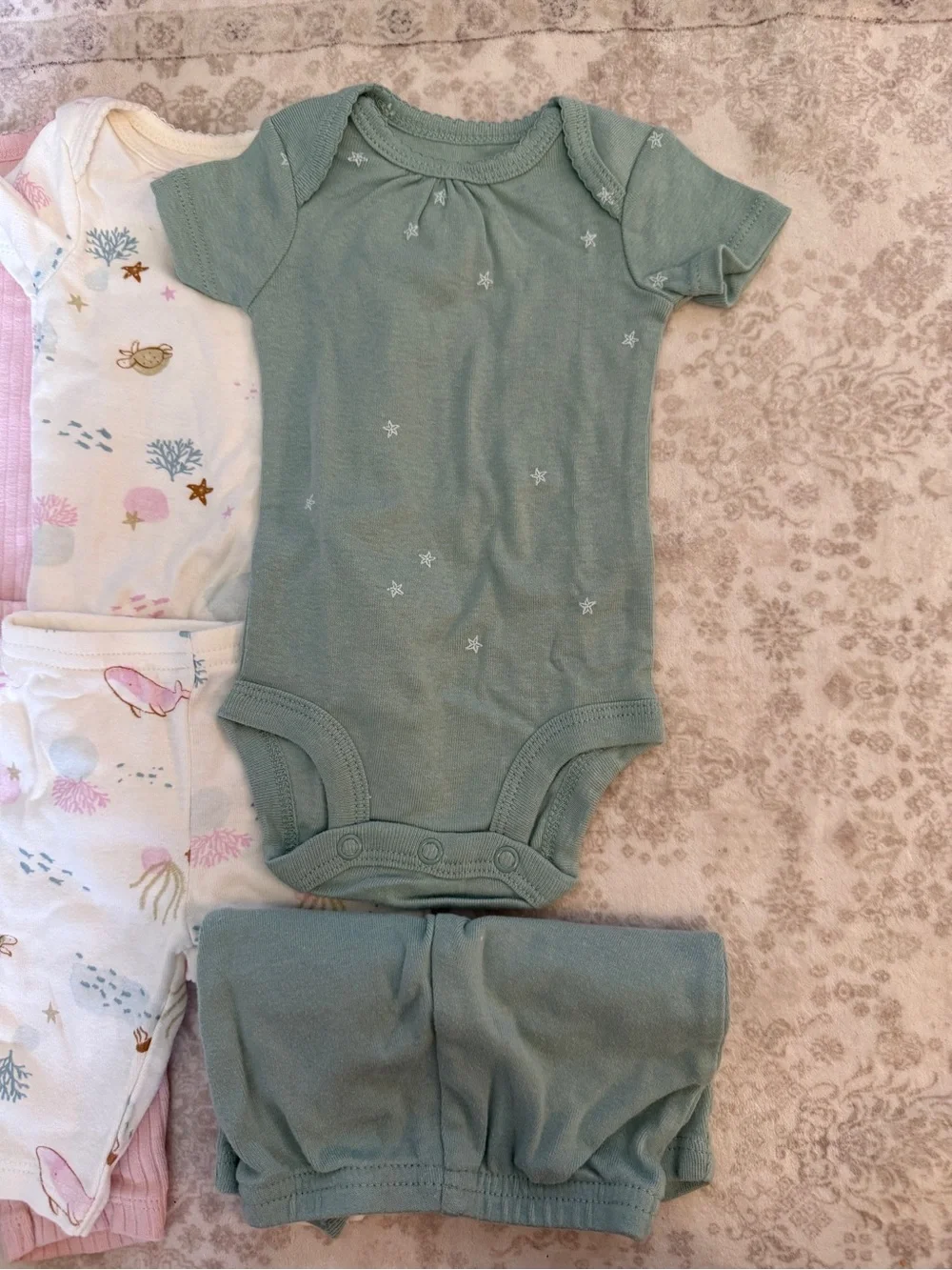 BUNDLE 4 Carters Matching Sets Onesie and Pants